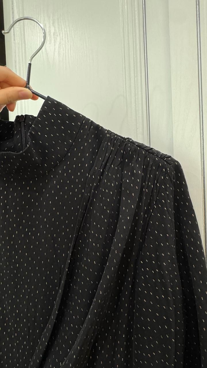 Платье черное в крапинку Kameya