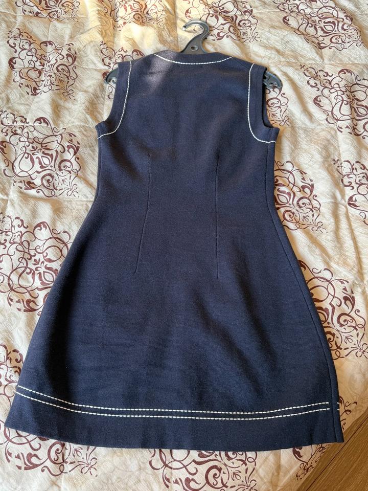 Темно-синее трикотажное платье maje