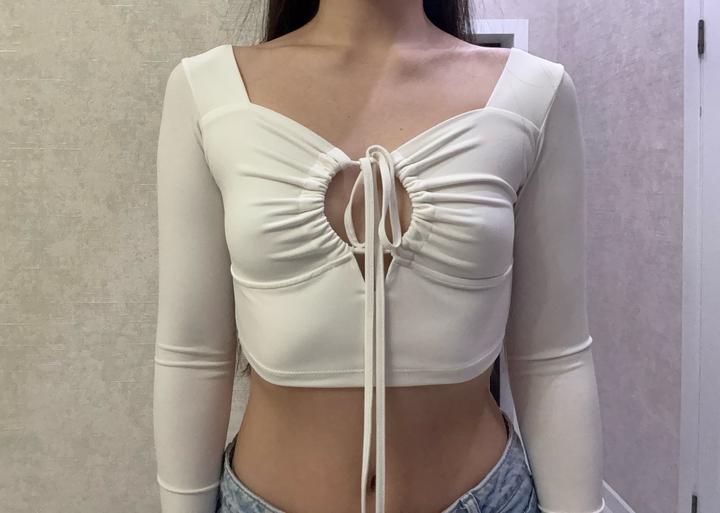 Топ на завязках для девушек с формами