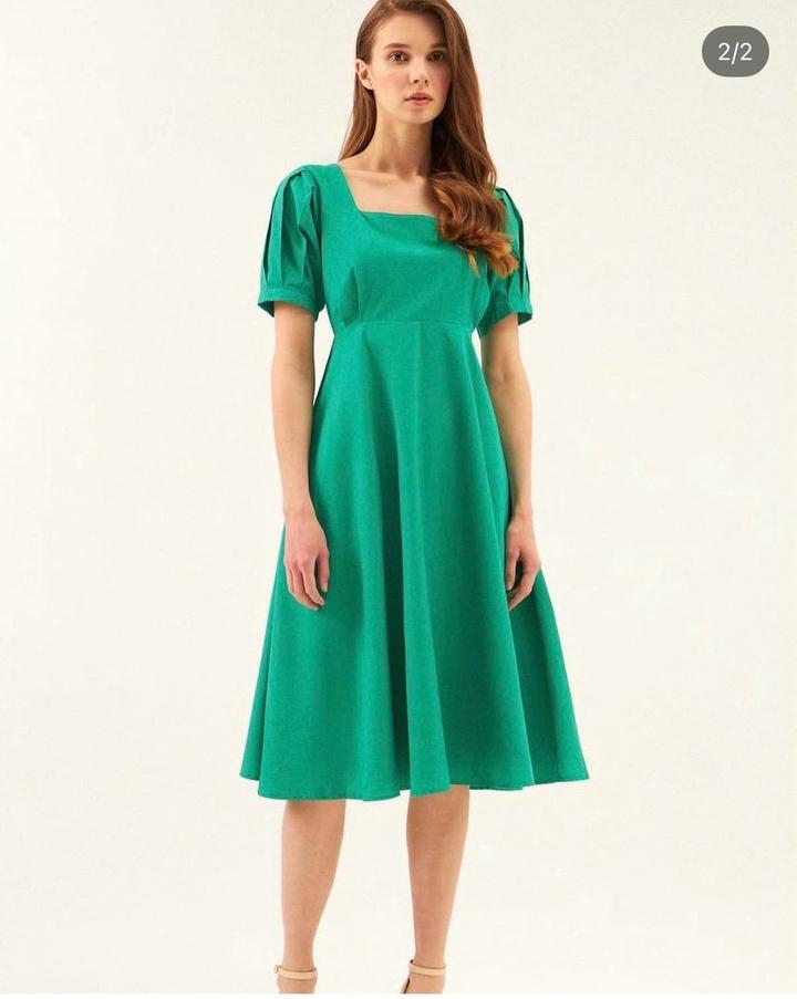 Платье зелёное