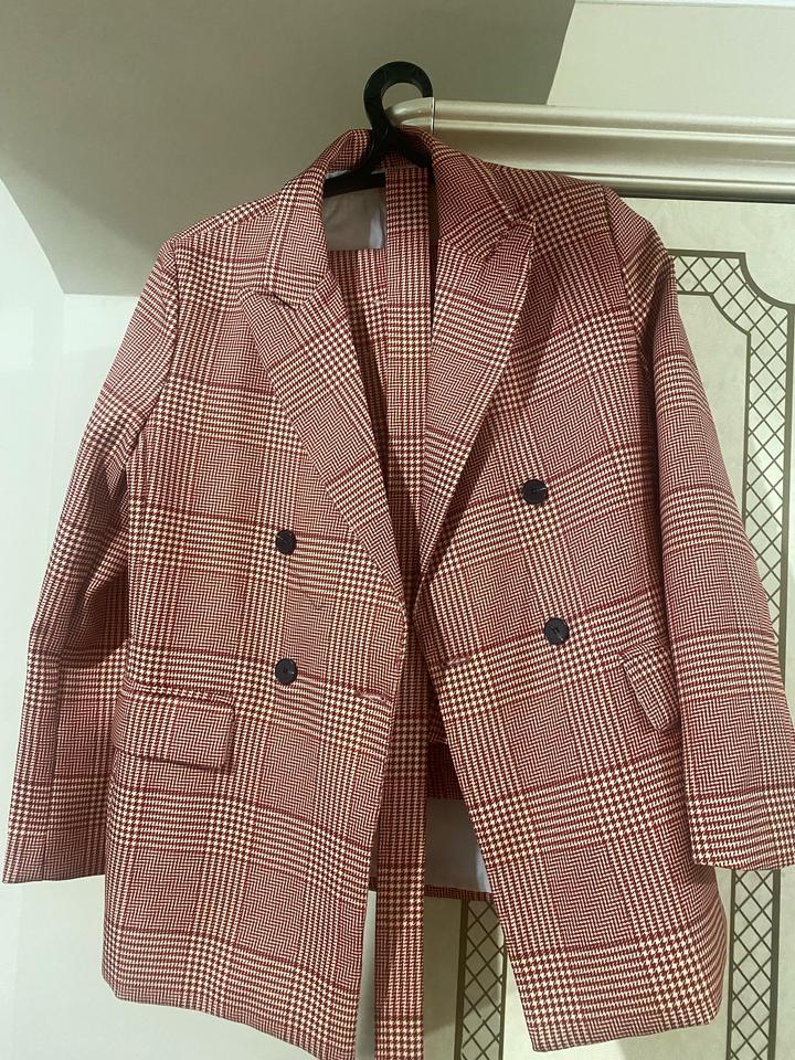 Костюм клетка брючный