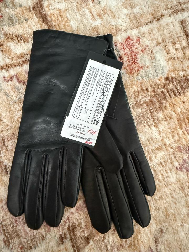 Кожаные перчатки tj collection