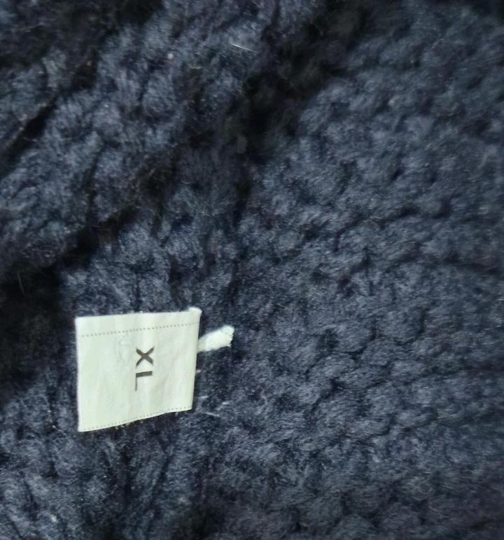 Темно синий кардиган, крупной вязки Promod