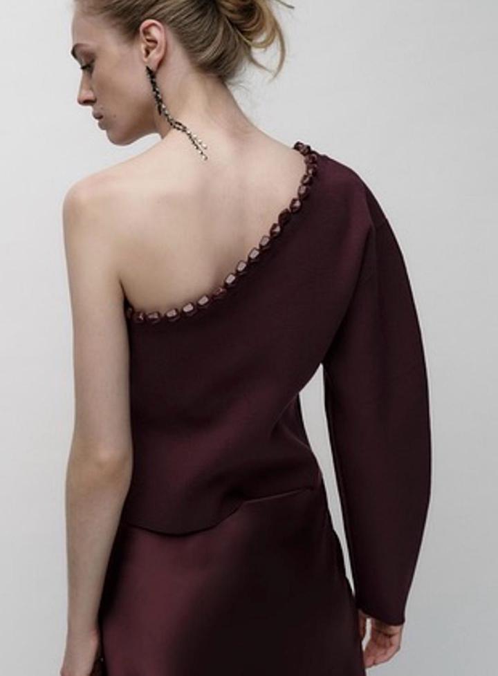Кофта на одно плечо ZARA