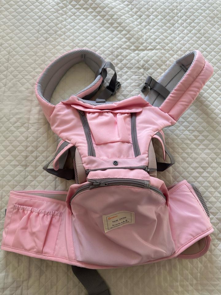 Эргорюкзак кенгуру розовый