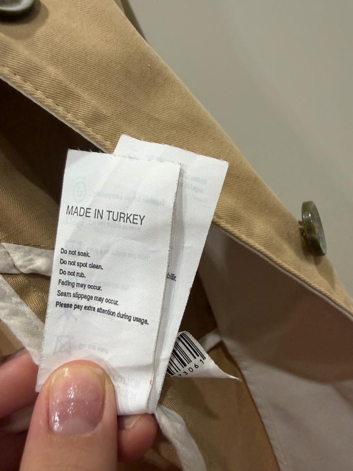 Турецкий бежевый плащ