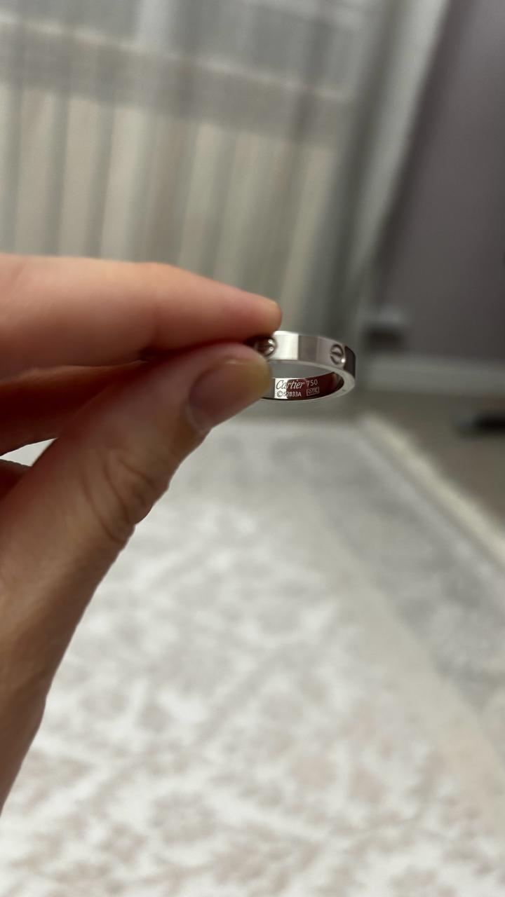 Cartier кольцо из титана размер 18