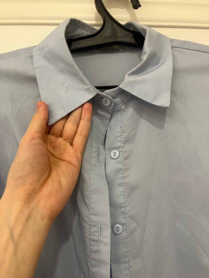 Рубашка с объемными рукавами