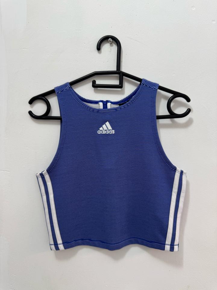 Укороченный топ Adidas с молнией сзади