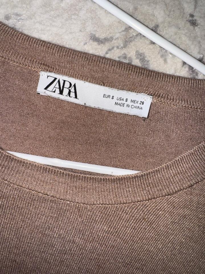 коричневая кофта Zara