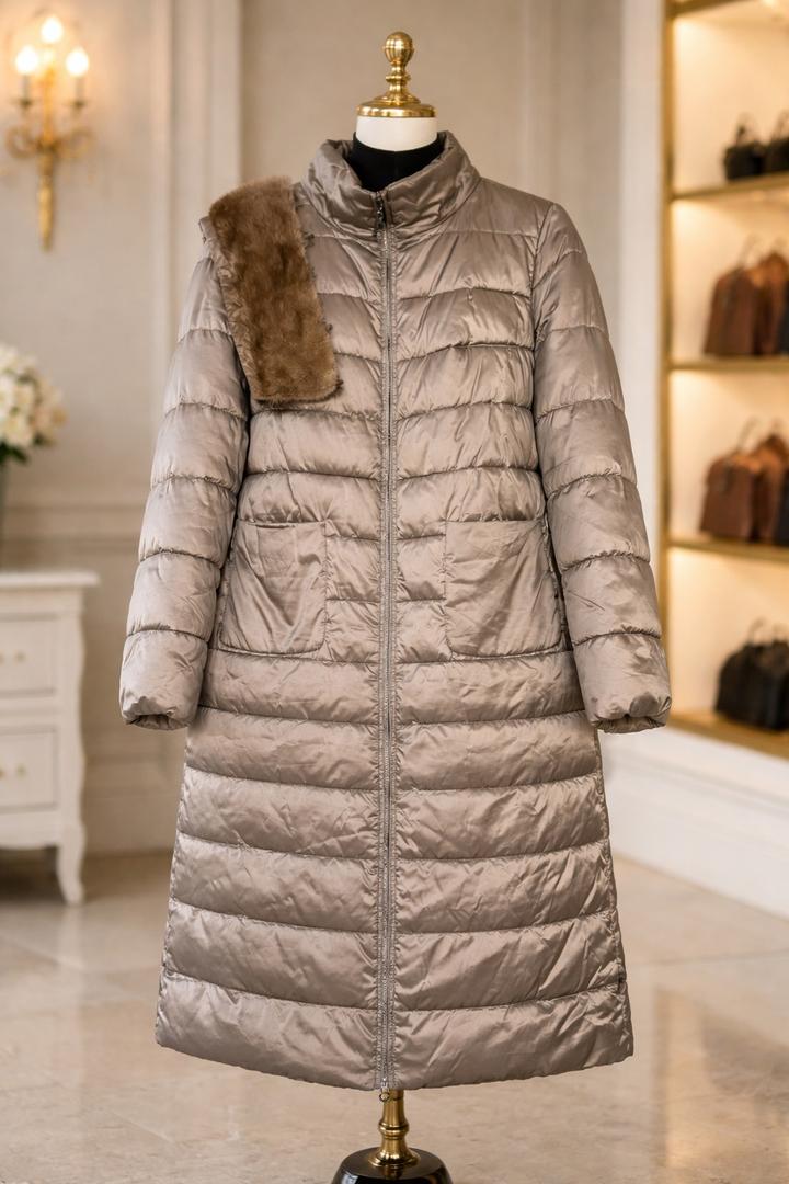 Зимний плащ куртка