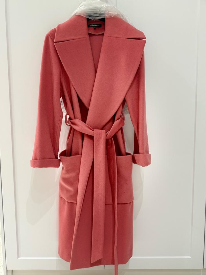 Пальто цвет пыльной розы