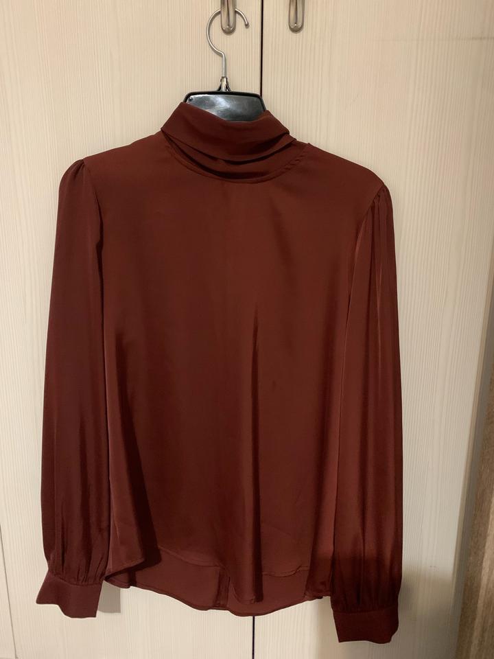 Блуза из атласа 42-44 Aisho Duken бордовый