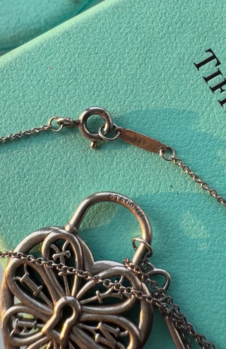 Tiffany&Co сердце с ключом оригинал винтаж с коробкой