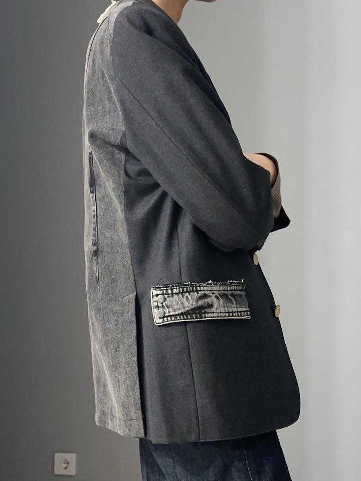 Кастомный апсайкл пиджак