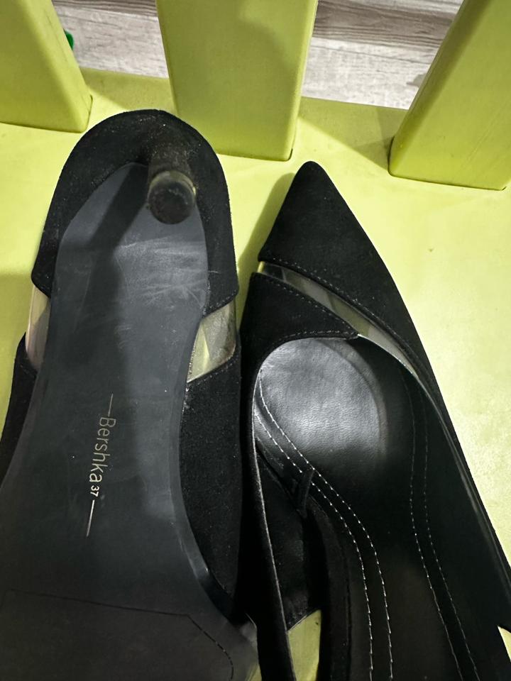 туфли черные Bershka