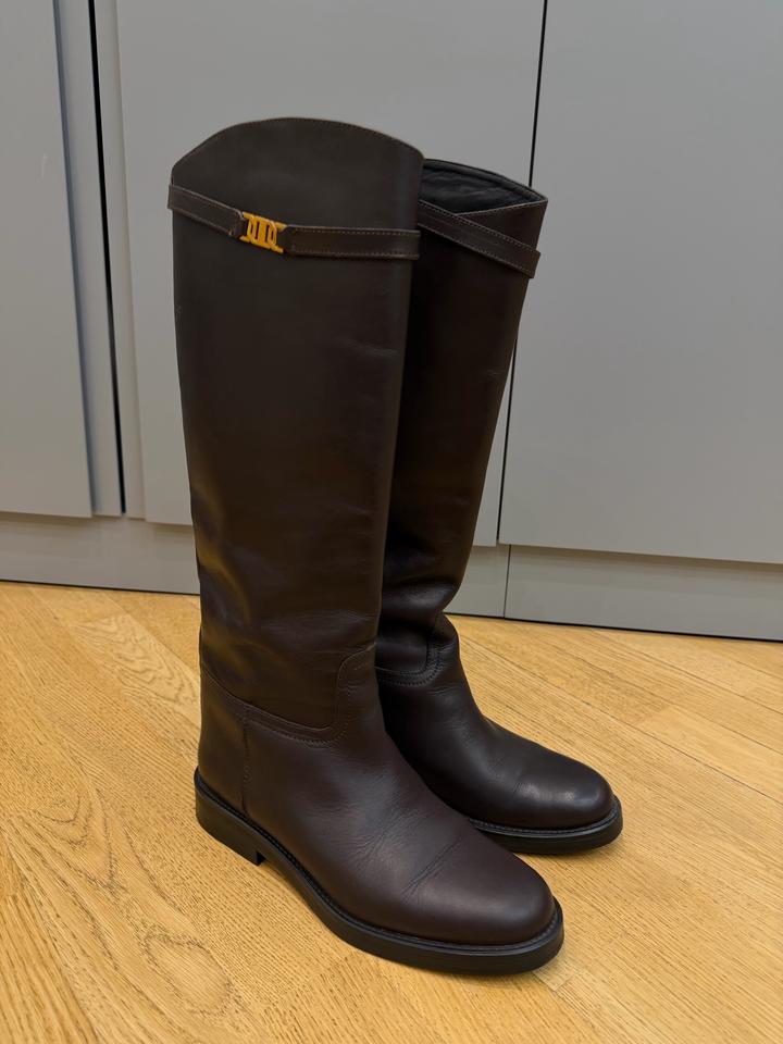 Сапоги Massimo Dutti в шоколадном оттенке