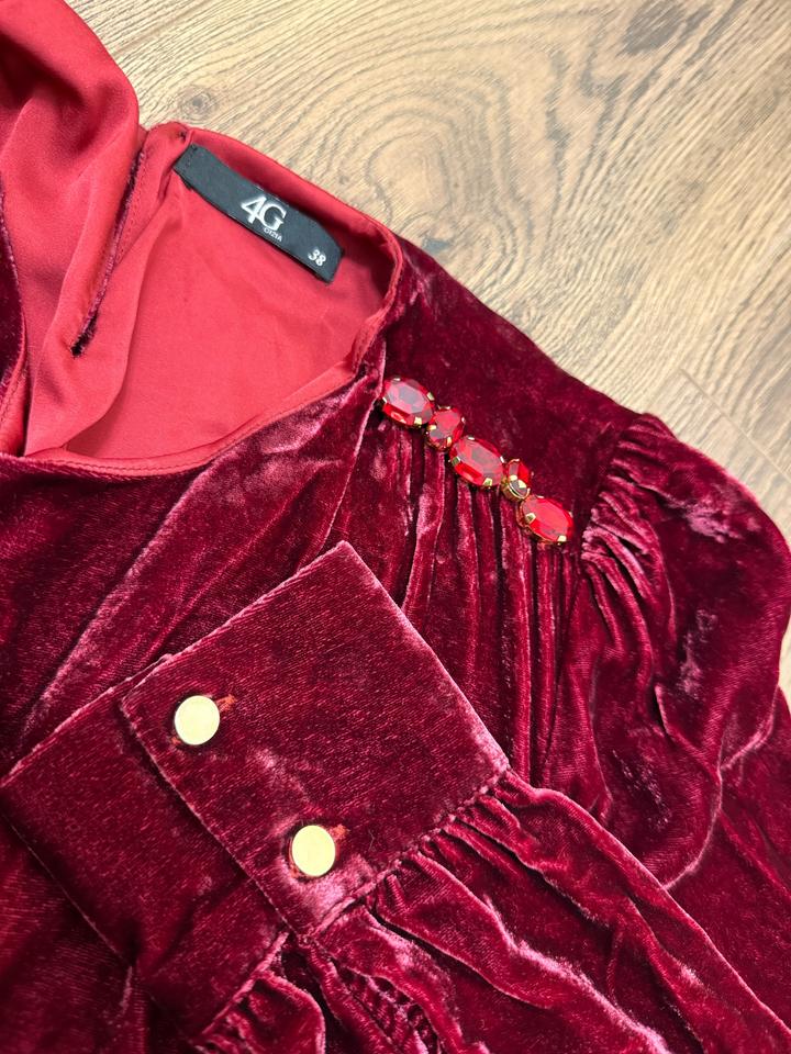 Велюровое платье