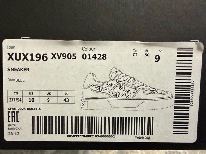 Кеды Armani Exchange