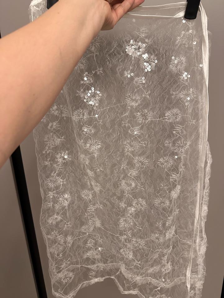 Повязка гипюр с пайетками