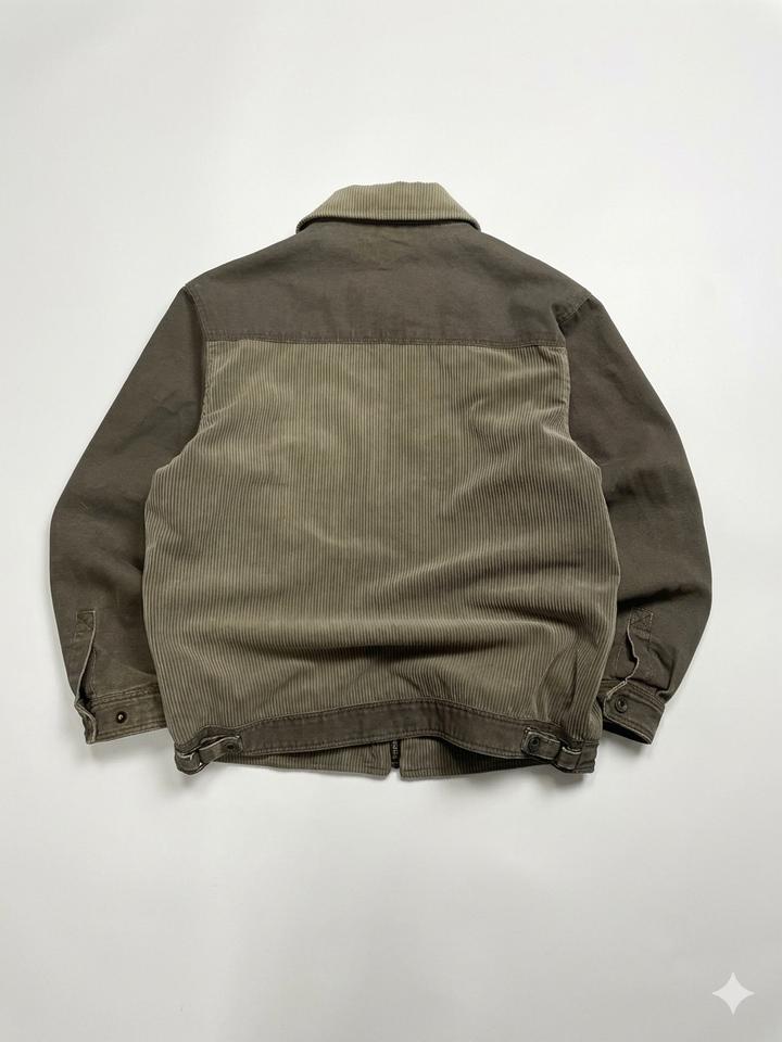 Vintage Corduroy Mix Bomber Jacket