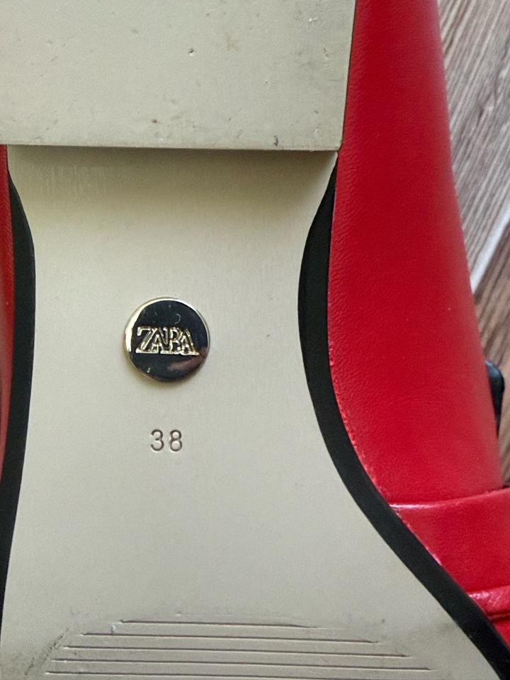 Красные макасины Zara женские❤️
