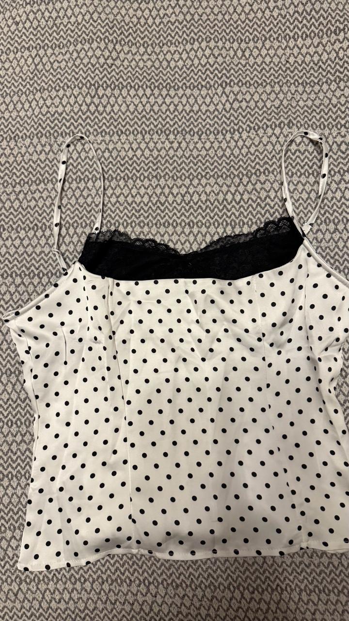 трендовый топ в горошек