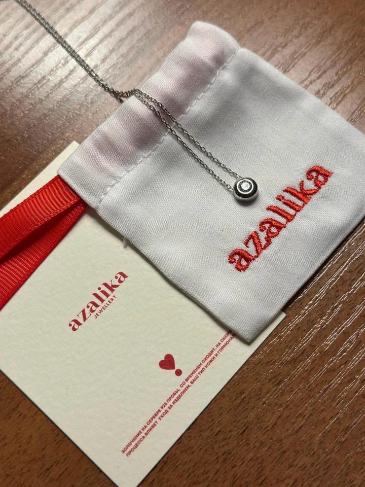 💎Колье серебро с цирконом новое