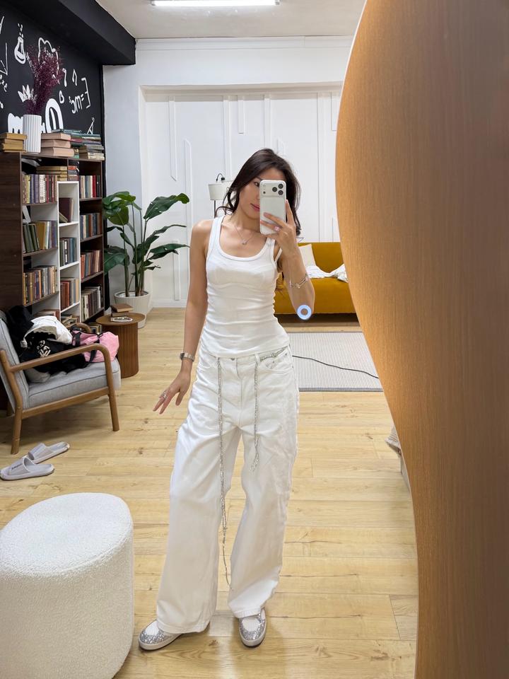 Белые джинсы Lime