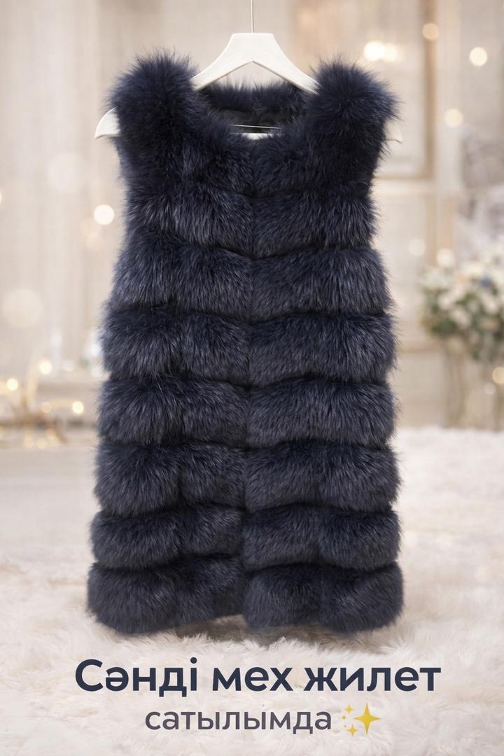 Қою көк жилетка