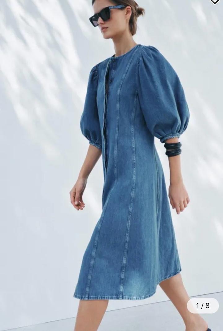 Джинсовое платье