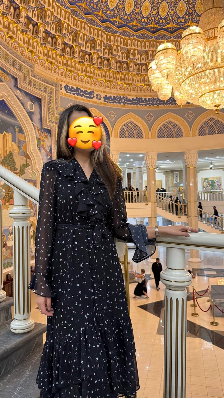 Цветочное шифовное платье