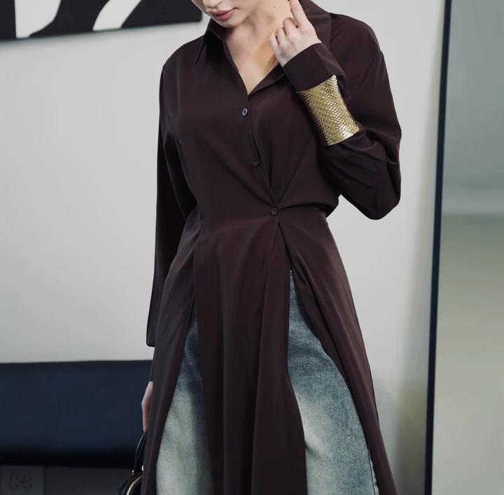 Коричневая рубашка