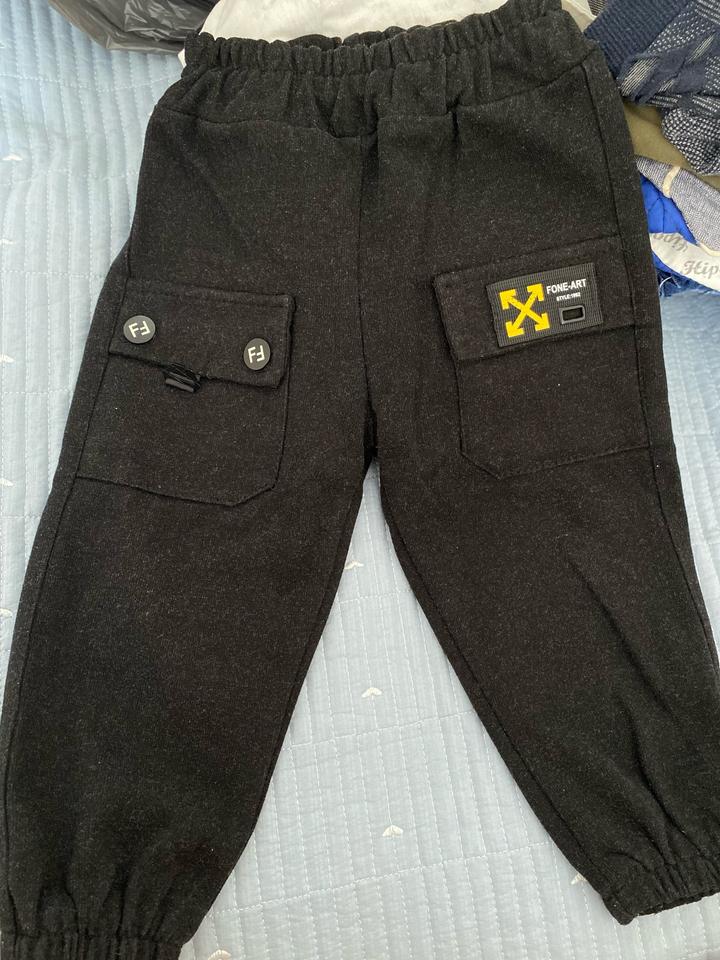 Детские брюки из драпа.