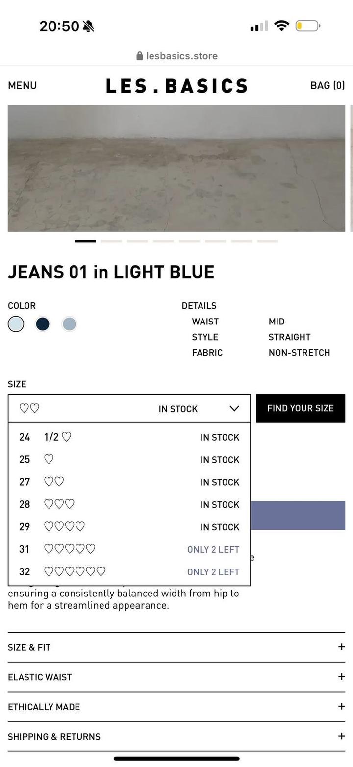 Джинсы Les Basics