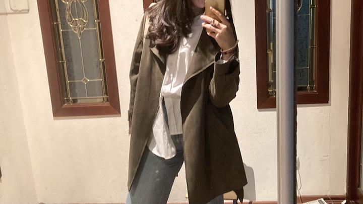 тренч в цвете хаки