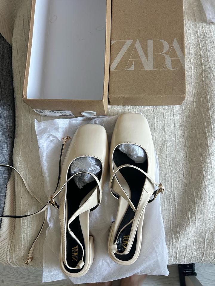 Белое туфли Zara