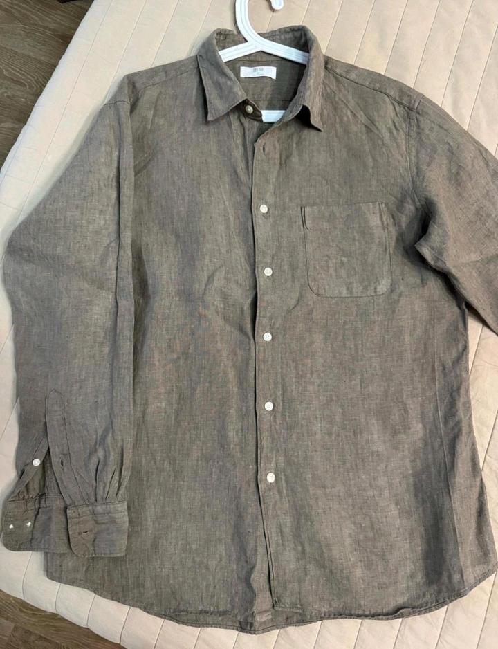 Рубашка Uniqlo льняная