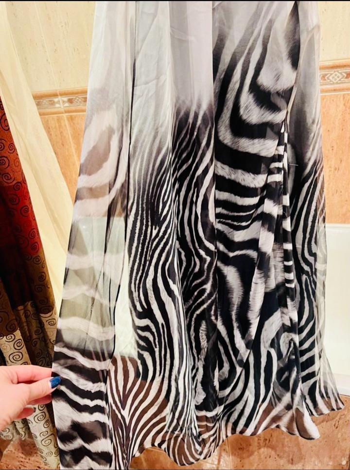 Вечернее платье с открытой спиной шифон