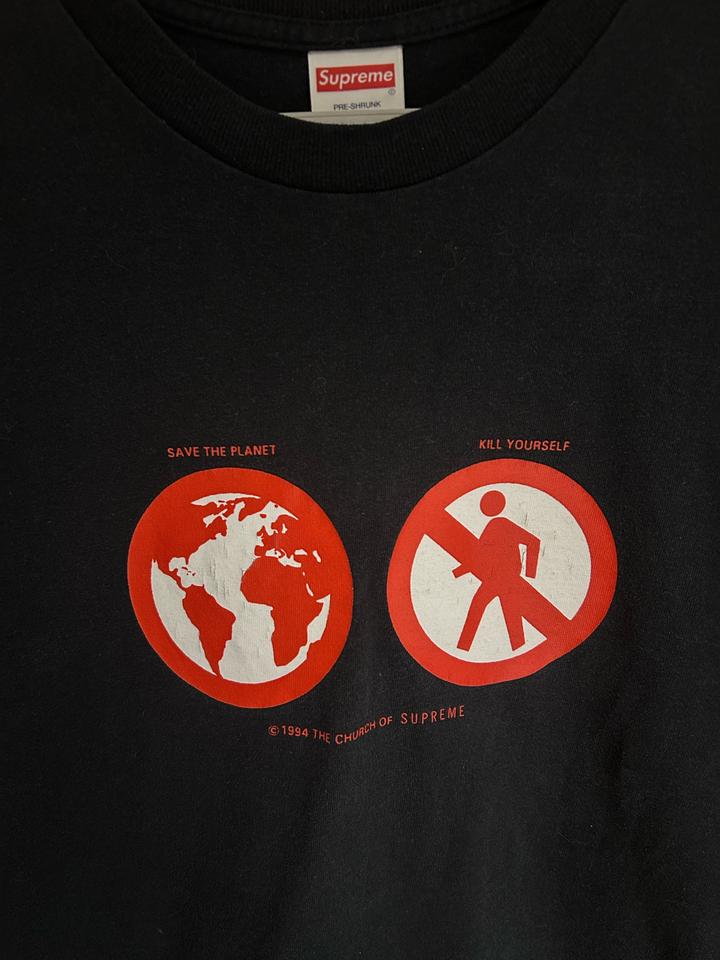 Supreme “Save Planet/Kill Yourself” футболка