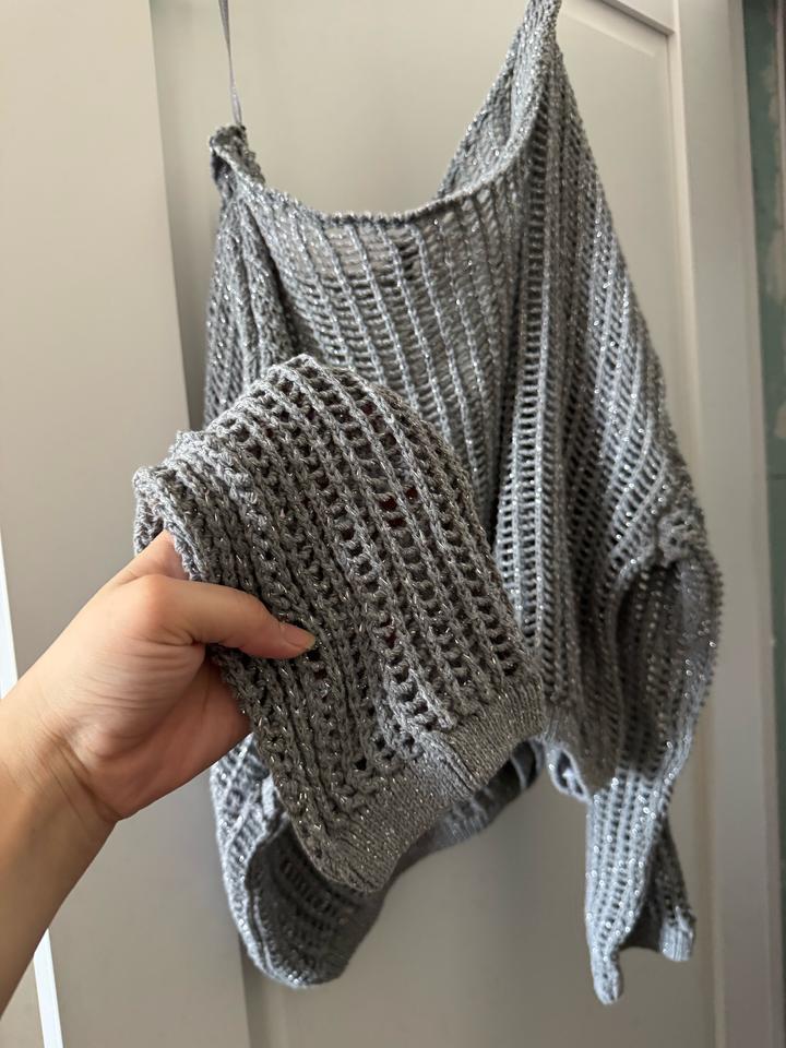 Сетечный джемпер