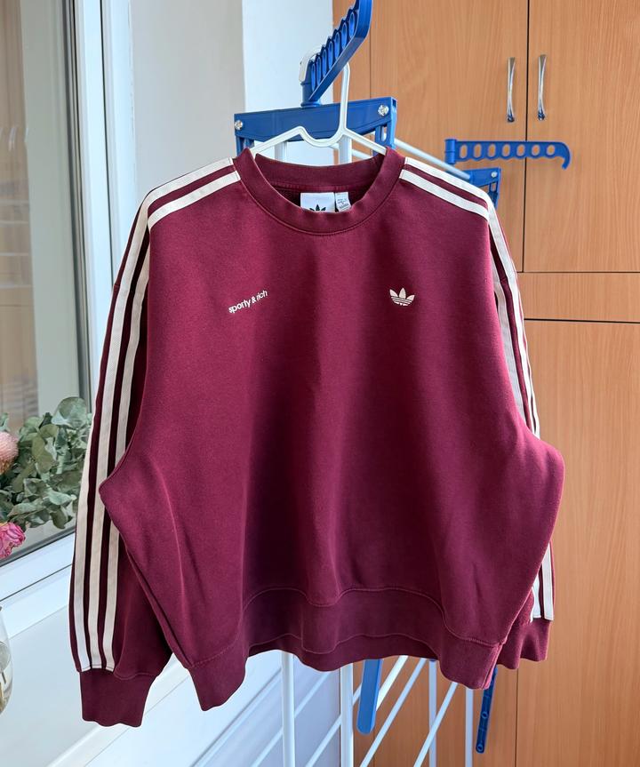 Свитшот Adidas Originals × Sporty & Rich — оригинал