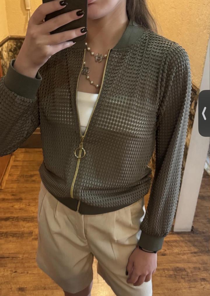 Бомбер летний Черный