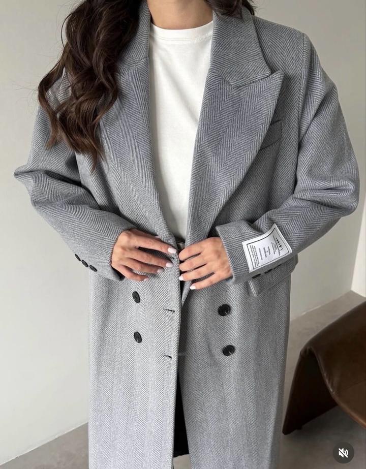 Hot Fashion Серое пальто