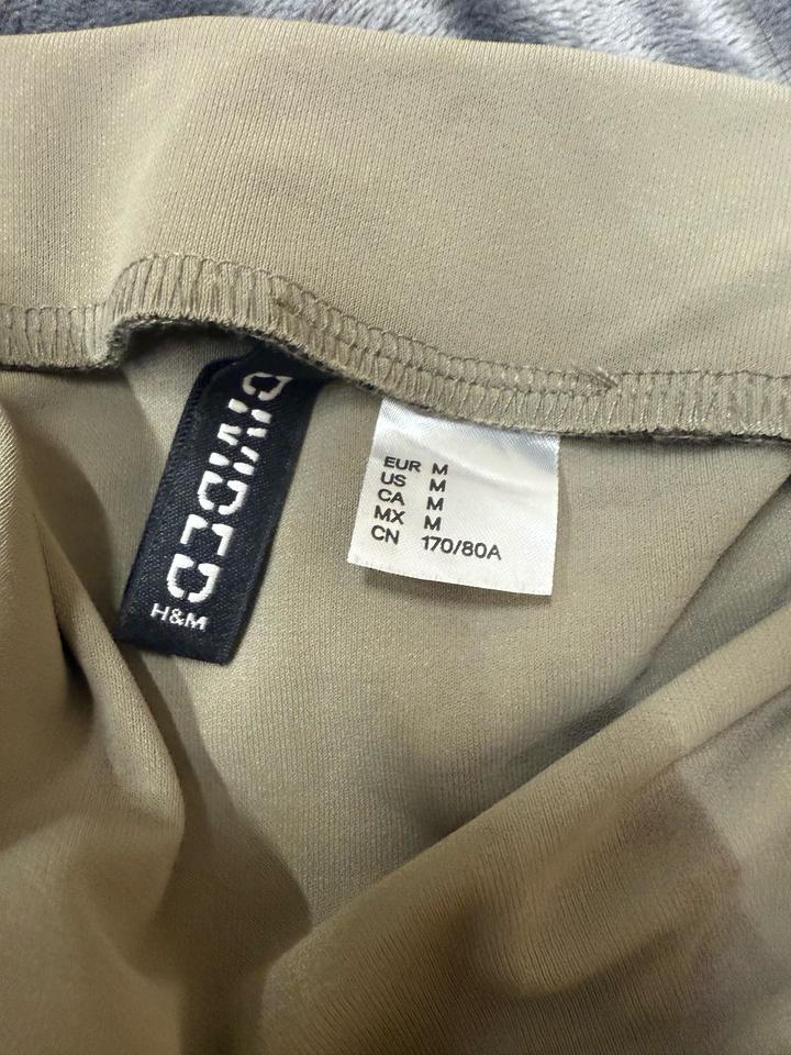 Хаки юбка H&M с драпировкой