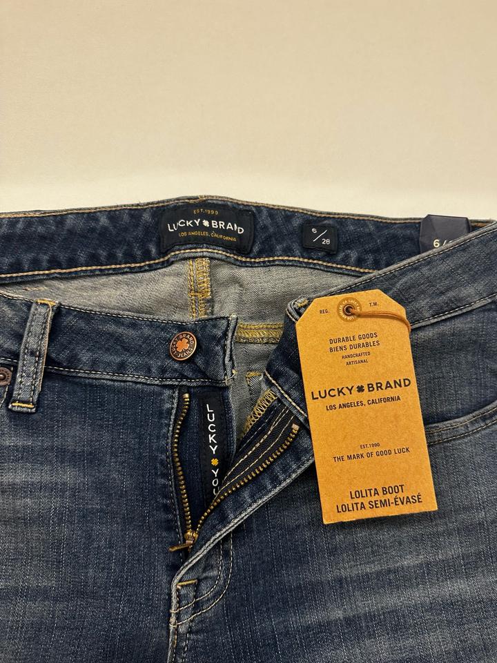 Темно-синие скинни джинсы Lucky Brand