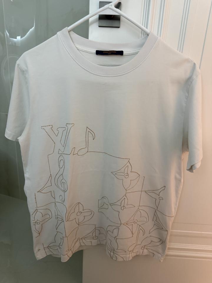 Белая футболка Louis Vuitton