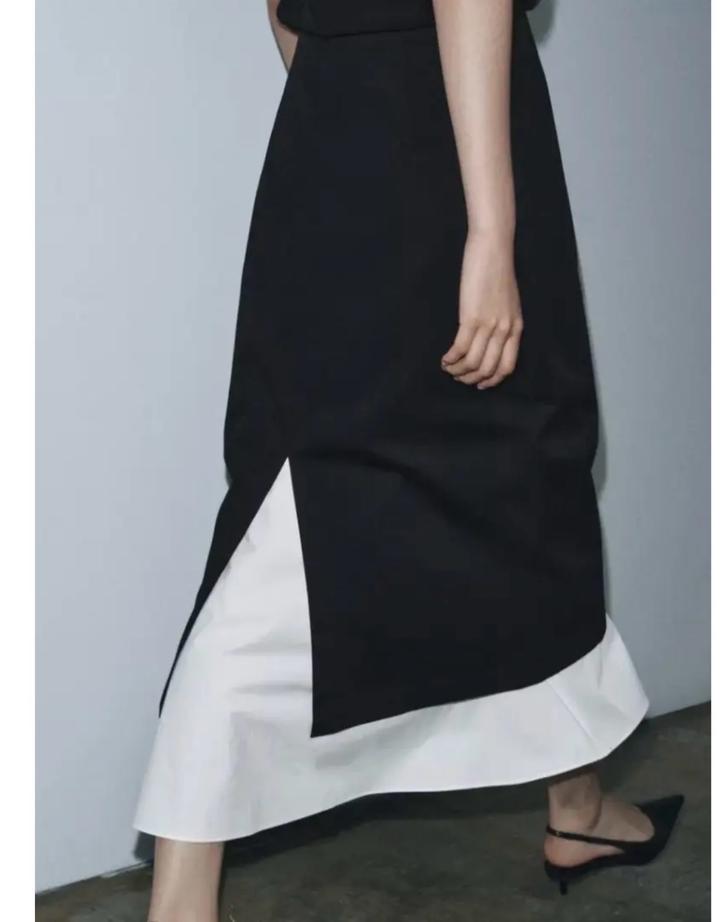Юбка комбинированная Zara