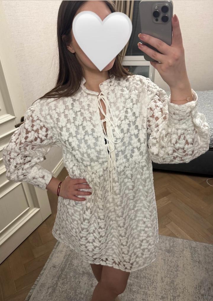 Белое платье Zara