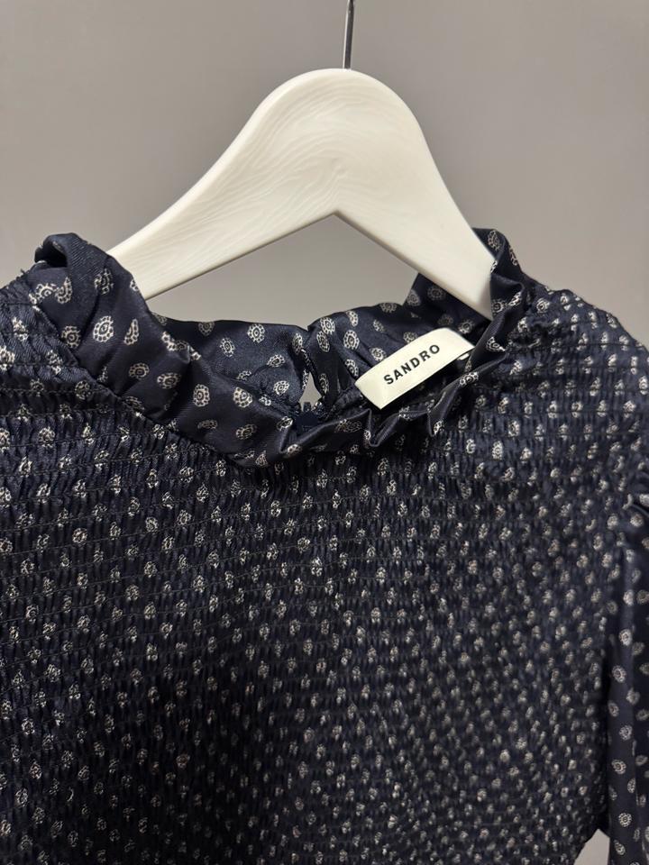 Sandro Short polka-dot dress